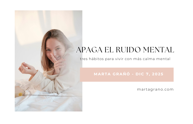 Baja el ritmo,
por que cuando bajas el ritmo, 
curiosamente, 
aparece la claridad que estabas buscando 
mientras corrías de una cosa a otra

martagrano.com/apaga-el-ruido…