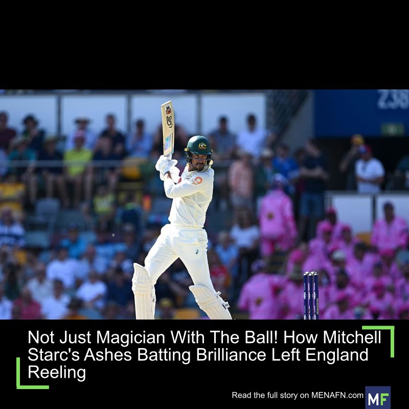 MENAFN's tweet image. Not Just Magician With The Ball! How Mitchell Starc's Ashes Batting Brilliance Left England Reeling #Just #Magician #Ball! #Mitchell #Starc's #Ashes #Batting #Brilliance #Left #England #Reeling #Investment #Fund #Contract #Company #Employee dlvr.it/TPgmsq