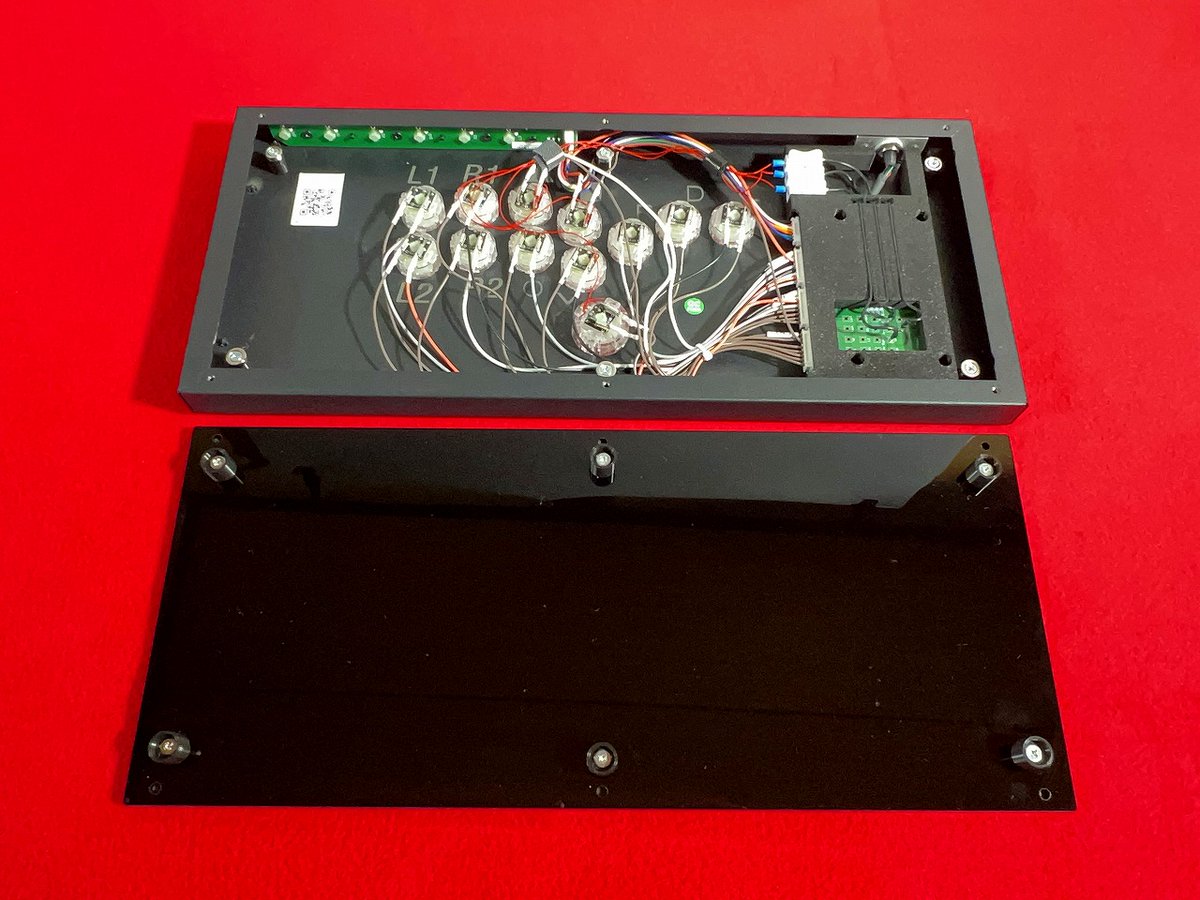 hitbox ultra マグネットパーツ新品交換、マットフィルム貼り付け加工