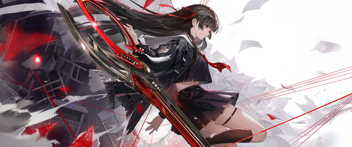 Chisa / 千咲 Ultra wide display wallpaper 4K 8000 × 3348