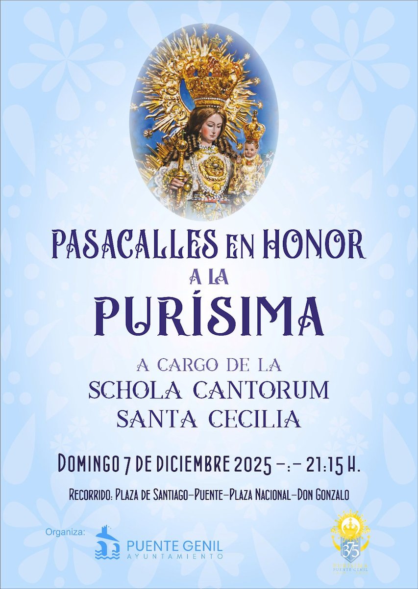 HOY EN PUENTE GENIL PASACALLES RELIGIOSO