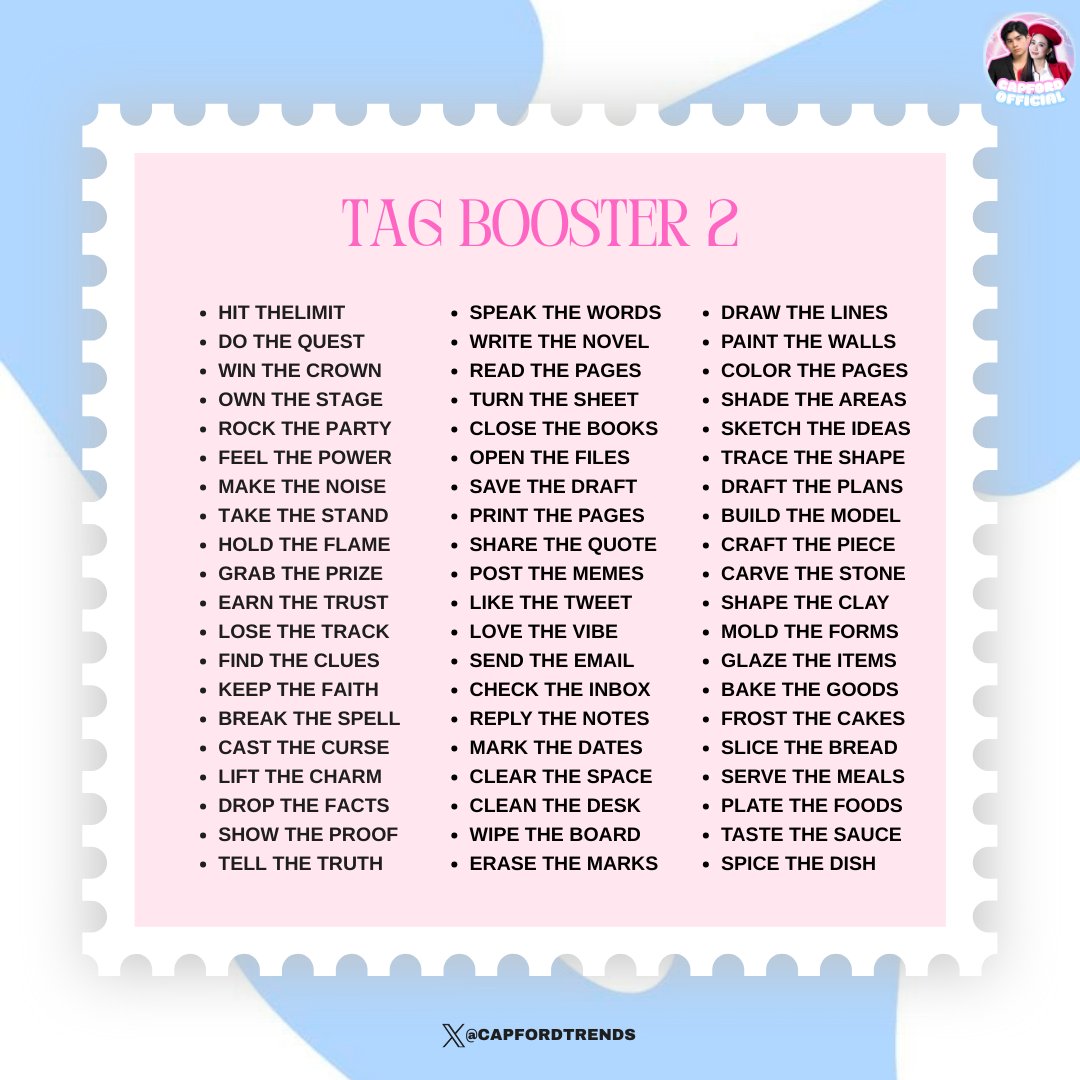 CapFordTrends's tweet image. EIGHT HUNDRED REPLIES CHALLENGE

Be reminded of the TP rules!
• no numbers
• no emojis
• no all caps
• at least three words per tweet
• must have one hundred followers and above to join the tp

CAPFORD SAFE TONIGHT
#CapFordSafeFromNomi