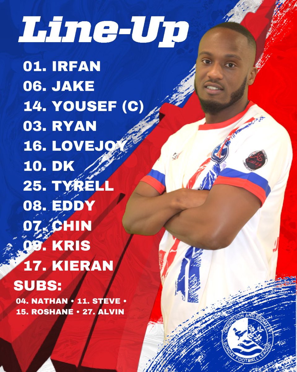 Your PSG line up for today vs <a href="/LSCGiants/">LSCGiantsFC</a> in the PCC CUP <a href="/OBDSFL/">OBDSFL</a> 

Good luck to the boys 💪🔵🔴

<a href="/sdfiresolutions/">SD Fire Solutions</a> <a href="/TheSurpriseInn/">The Surprise Inn</a> <a href="/SugarDesignz/">SugarDesignz</a>  
🅰️Team