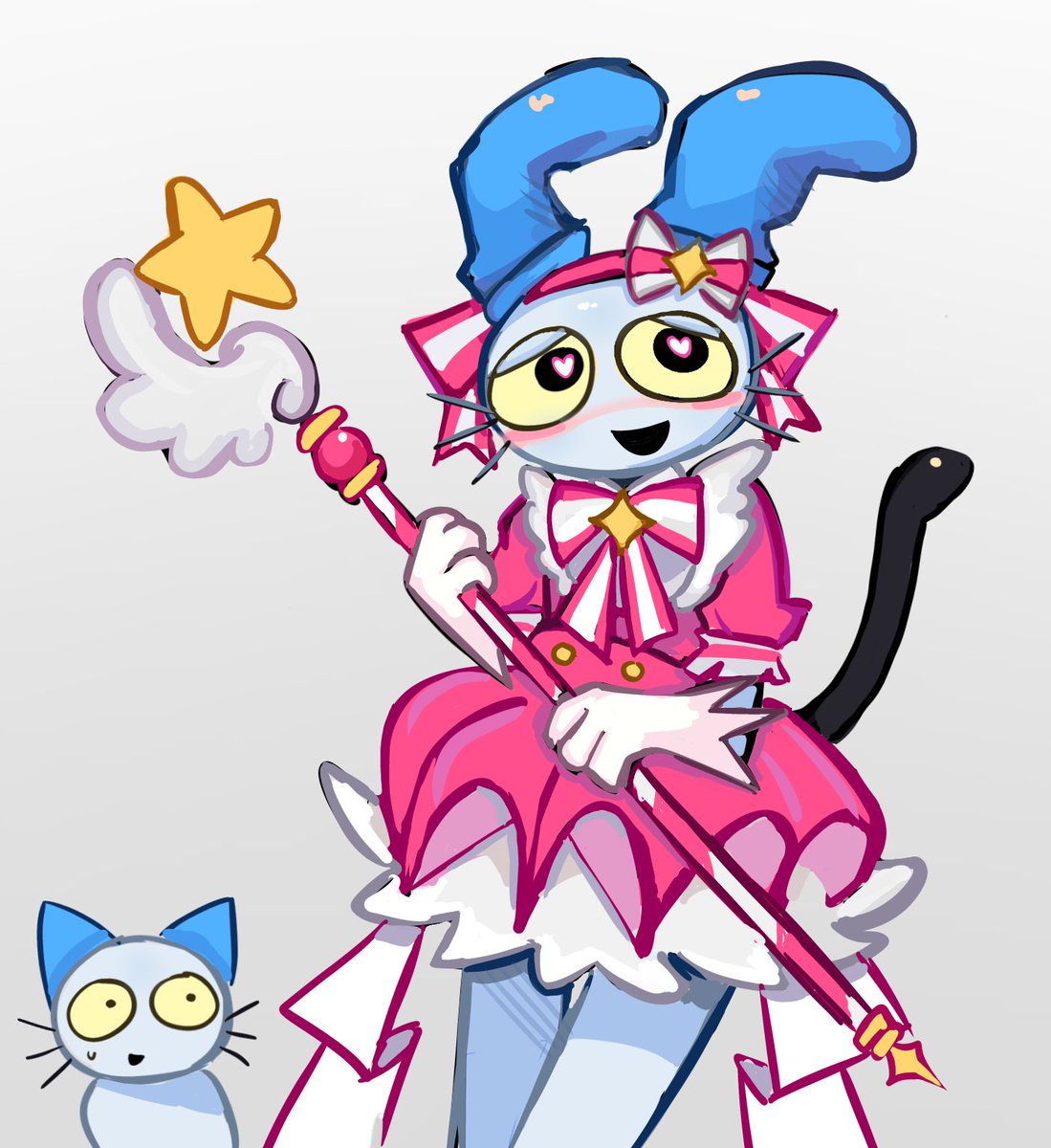 ねこのティーチくん #teachthecat I don't know If people have drawn