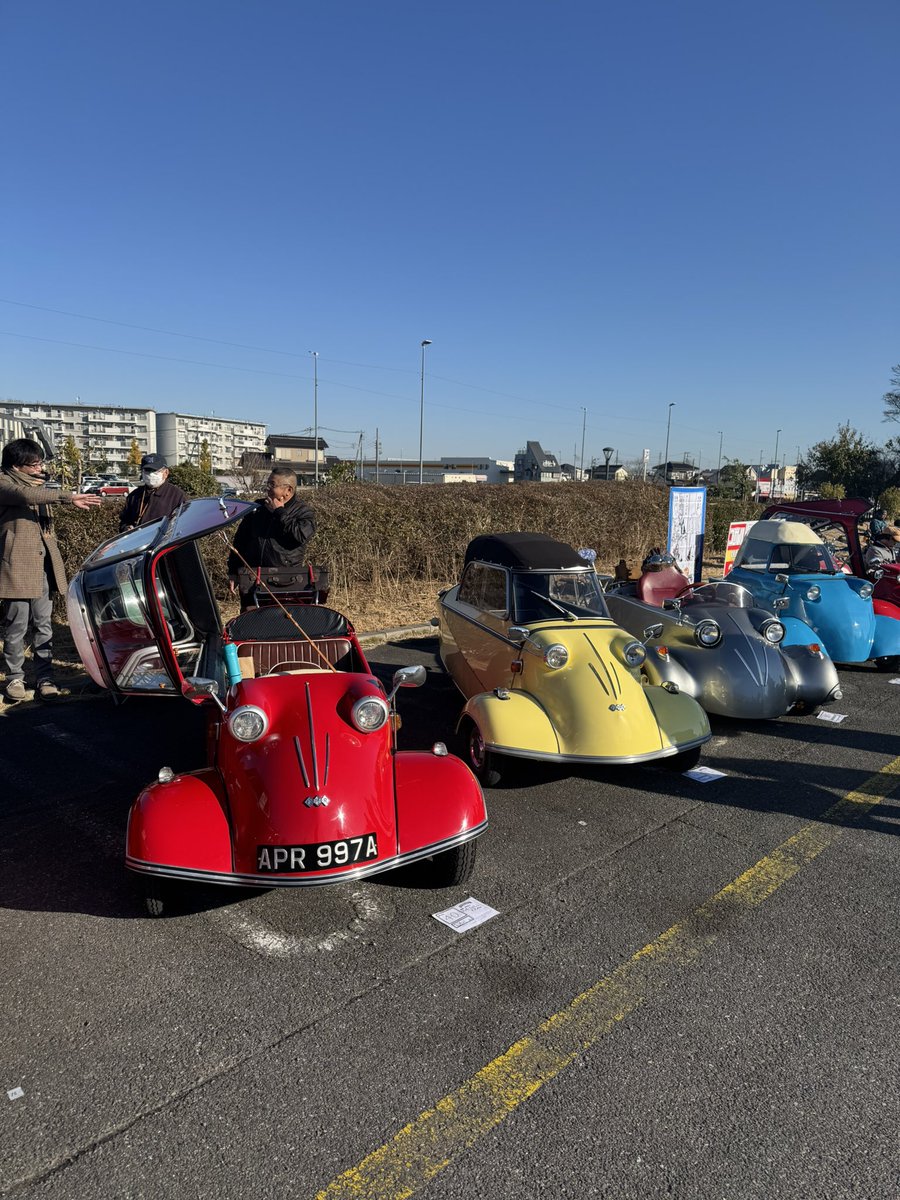 Benjamin50cc's tweet image. おちょうさんのピンク号をお借りして、2025 ALL JAPAN MINICAR MTGに
参加してきました~
前夜祭も大変楽しかったです♩
みなさま、本当にありがとうございました🙇