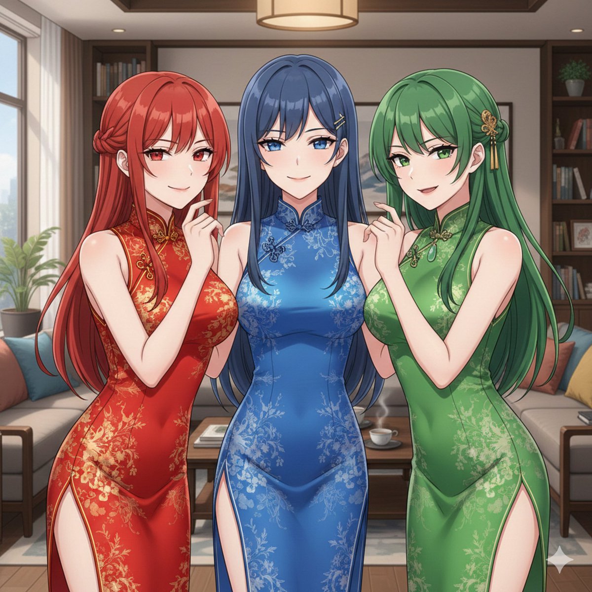 AIチャイナドレス #Gemini AIイラストその42（R15要素