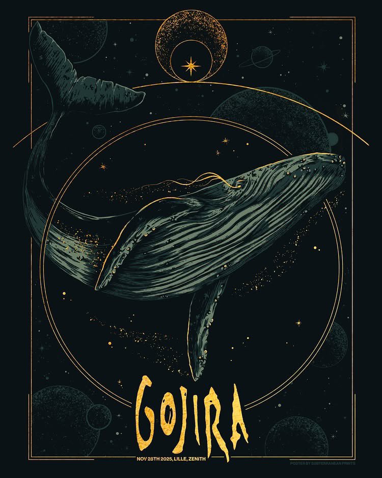 Gojira до ювілейного туру в честь 20-ліття From Mars To Sirius замовила у художників постери до кожного концерту

Вважайте, це постом заздрості