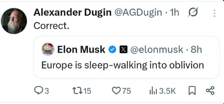 PascalJouary's tweet image. Dugin est d&apos;accord avec Musk qui est d&apos;accord avec Trump qui d&apos;accord avec Medvedev

Cauchemar