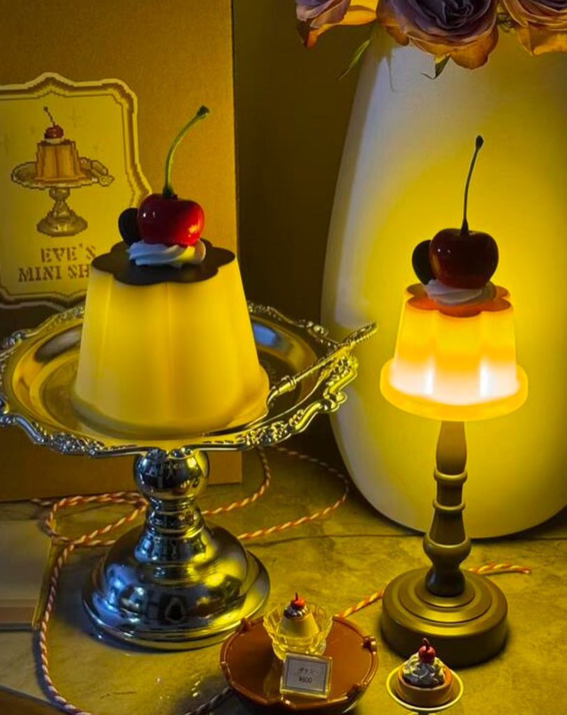 部屋に取り入れたい🍮🌟プリンLAMP🌟🍮