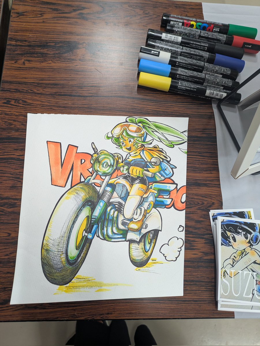 スズちゃんの絵 やばくない? 今日は幽遊白書の飛影 を書いて それまで