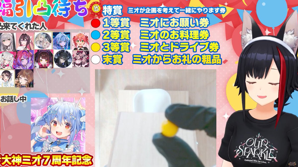 ぺこちゃんおめでとうw #大神ミオ7周年記念