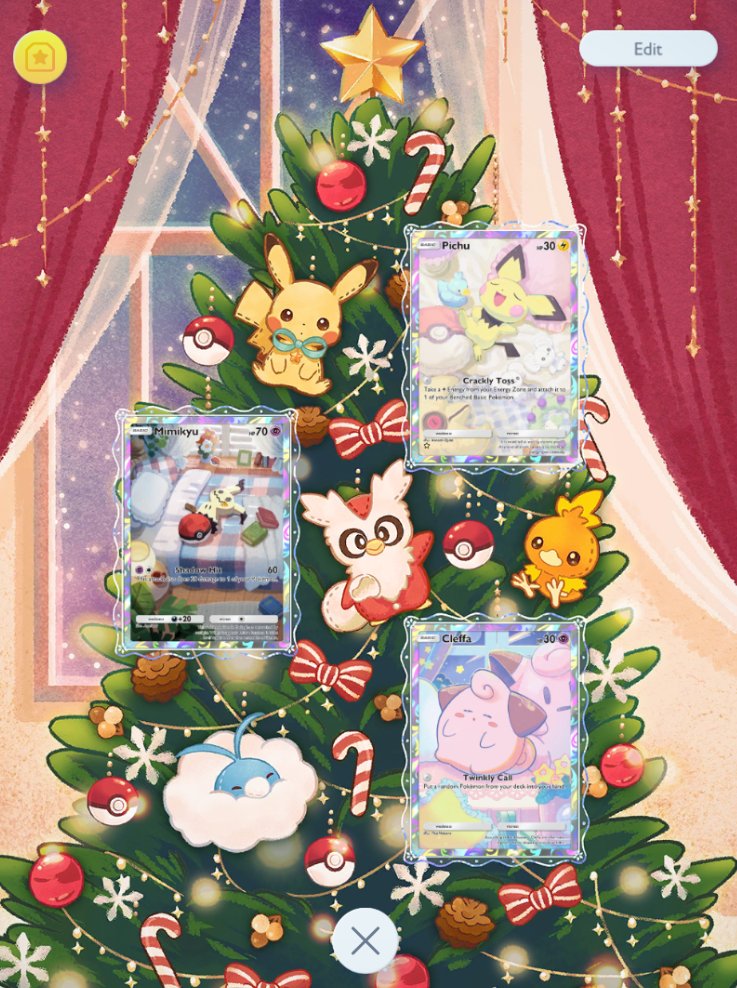 Pretty cool new Christmas display!

<a href="/PokemonTCGP/">Pokémon TCG Pocket</a>