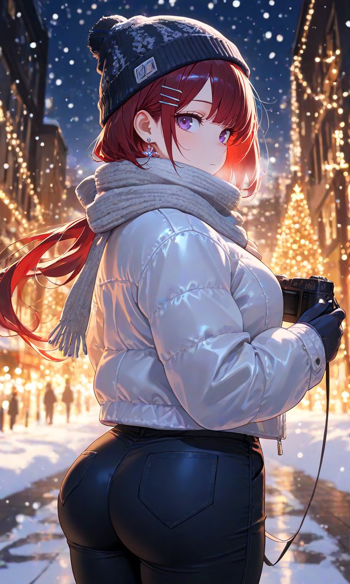 AI七つの大財2 イベント『雪』参加します🙇 雪の街で撮影散歩