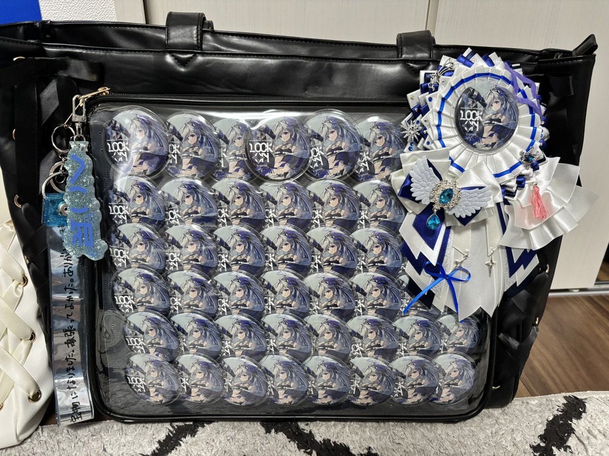 かなたんソロライブ痛バ！ もう1つのキービジュアル缶バで作ったよ 