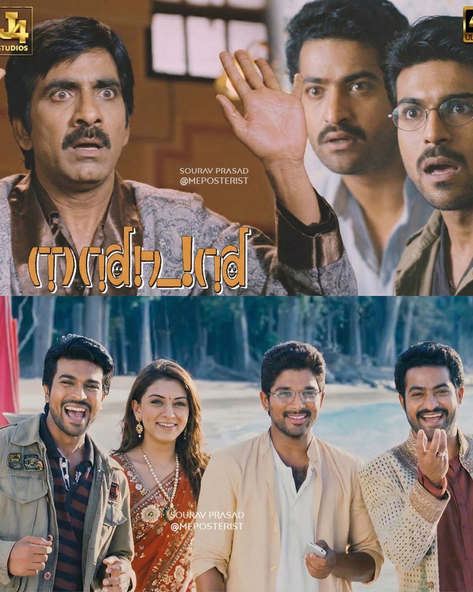 SouravP70354651's tweet photo. Allu Arjun, Ramcharan & Junior NTR in Nanban....!❤️
Special Appearence By RT 😁
For Saju James
#Alluarjun #Ramcharan #jrntr #thalapthy #vijay #thalapathyvijay #nanban #ileanadcruz #Hansika #Threeidiots #RaviTeja @alluarjun @tarak9999 @RaviTeja_offl https://t.co/EM0CHXX5QL