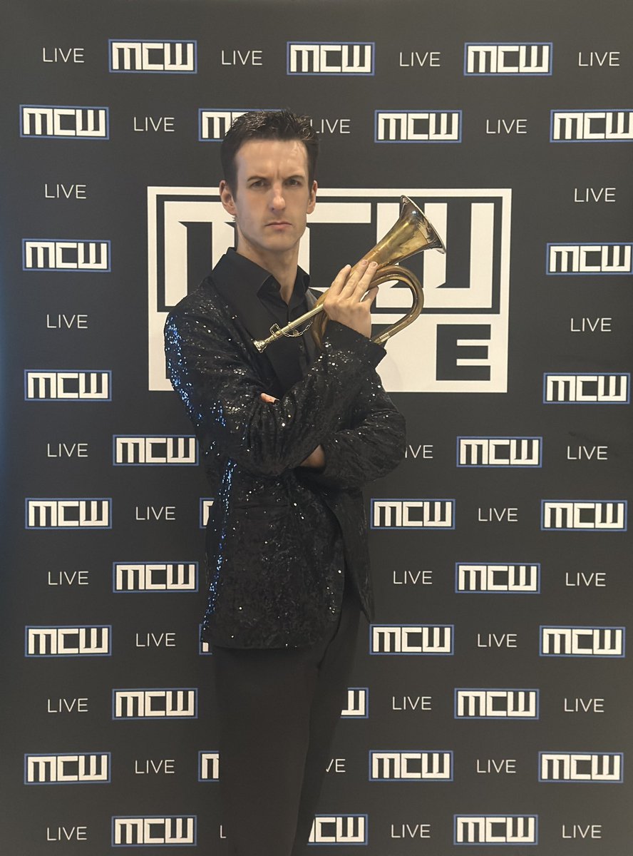 lockiem15's tweet photo. #MCWEndGame was a blast and it’s great to be back to give @mcitywrestling a grand finale for 2025

#Lockie #Artist #Wrestler #Musician #MCW #EndGame #Bugle #Trumpet #Brass #AEW #WWE #ROH #TNA #AustralianWrestling #MakeItLoud #Music #Dance #Theater #PerformingArts #ProfessionalWrestling #MartialArts #SportsEntertainment #IntercontinentalPerformer