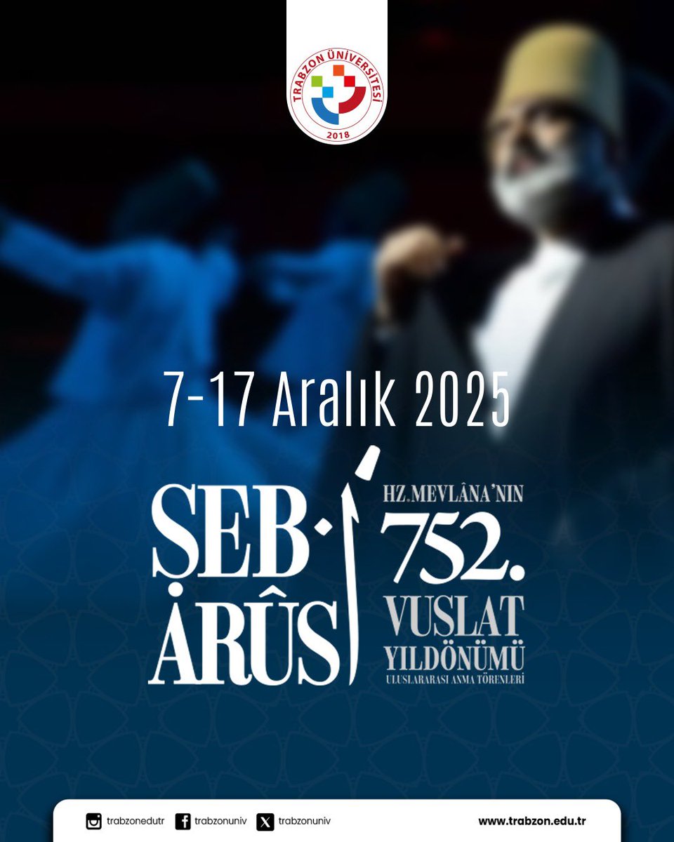 Düşünce ve sözleriyle asırlar öncesinden geleceği aydınlatan büyük alim, arif, şair, mütefekkir ve mutasavvıf #Mevlânâ Celâleddîn-i Rûmî Hazretlerini vuslatının 752. yıl dönümünde rahmetle anıyor, hayırlı olması dileğiyle #MevlânâHaftası'nı en kalbî duygularımla kutluyorum.
