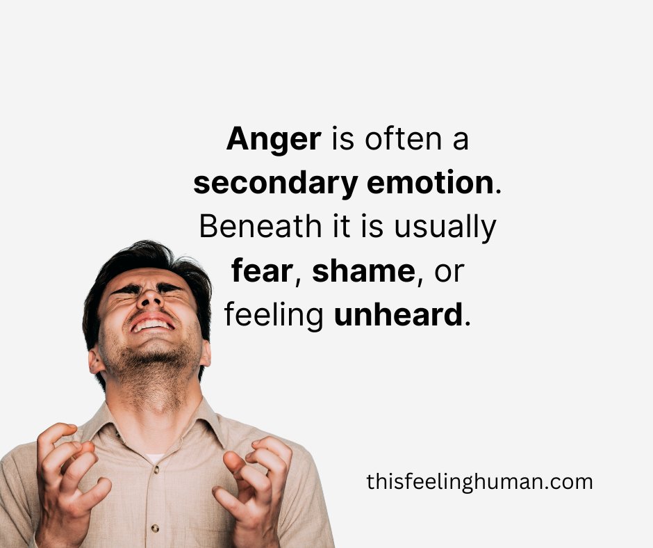 Before the anger, there’s often a deeper emotion trying to be heard. Are you afraid? Ashamed? Feeling unseen or dismissed? 🌱

Instead of pushing the anger away, pause and ask yourself: What is this feeling really telling me?

Explore your emotions at thisfeelinghuman.com