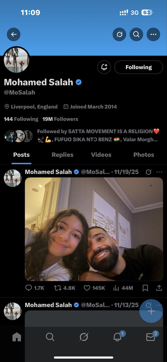 모하메드 살라 관련 SNS 이미지