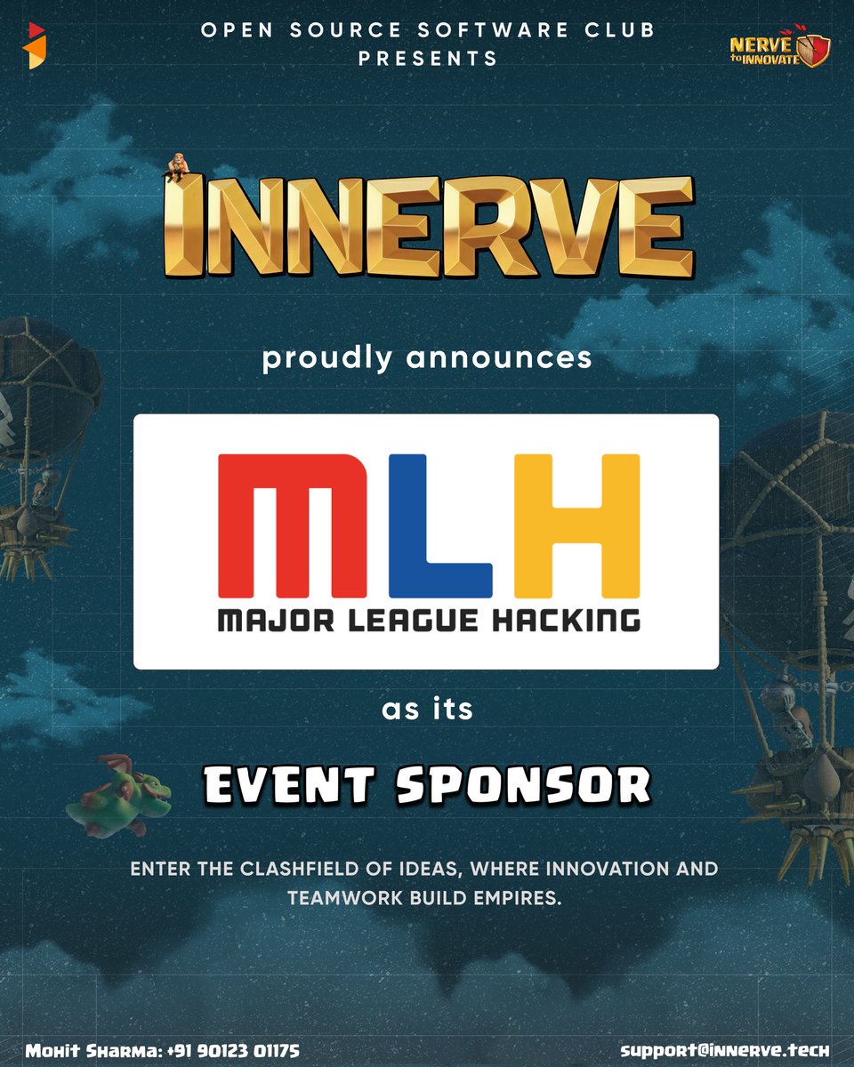 innerve_tech's tweet photo. Thrilled to announce that Innerve X is now partnered with @MLHacks, and our website proudly displays the MLH Partner Badge! ✨🚀

This collaboration brings a stronger tech culture and an even better hackathon experience. 🎉

~ May the Source Be With You! ❤️
#InnerveX #MLH https://t.co/MqF640A5lc