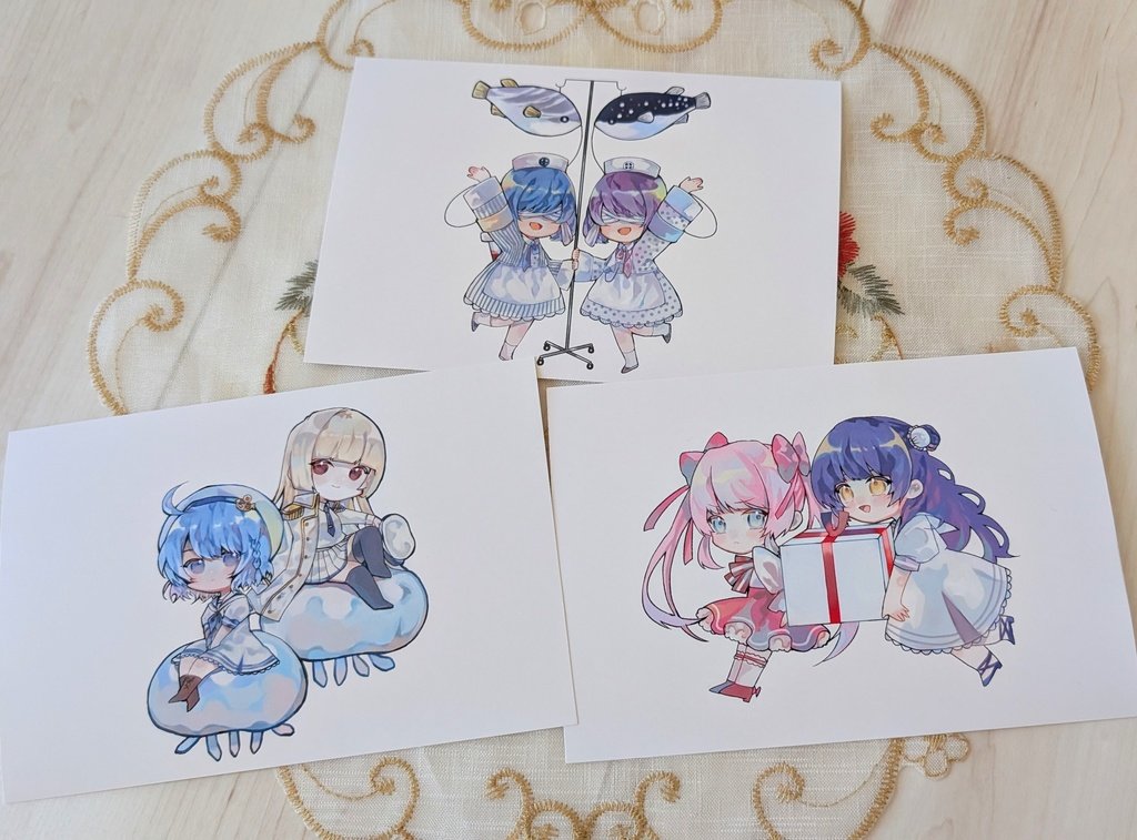 ちなみにアクキーを買ってくれた方はそれぞれのアクキーに一枚ポスト