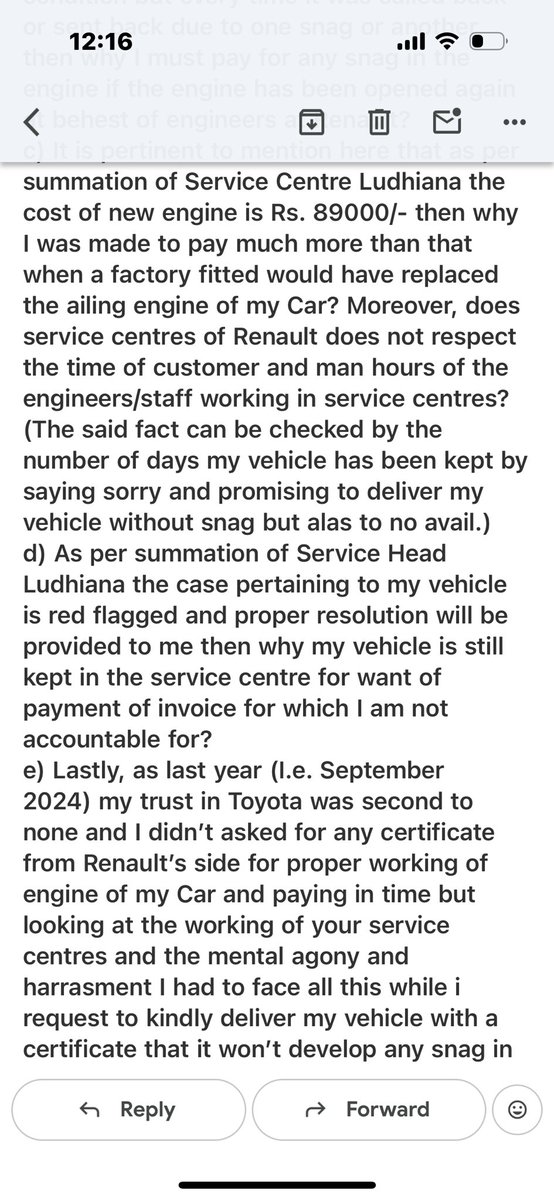 BKATHECATALYST's tweet photo. @RenaultIndia can’t you even reply have I asked you for moon?

No.

I just trusted you that’s what was my fault.

@RenaultIndia Shame on you https://t.co/FGasm14vtg