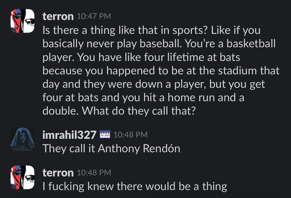 My new thing with sports analogies is I don’t even try to make them anymore. I just describe what I want to analogize and let people fill in the blanks for me.