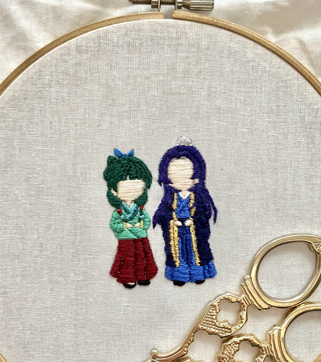 壬猫刺繍完成 久しぶりだけど楽しかった！ #薬屋のひとりごと #薬屋FA