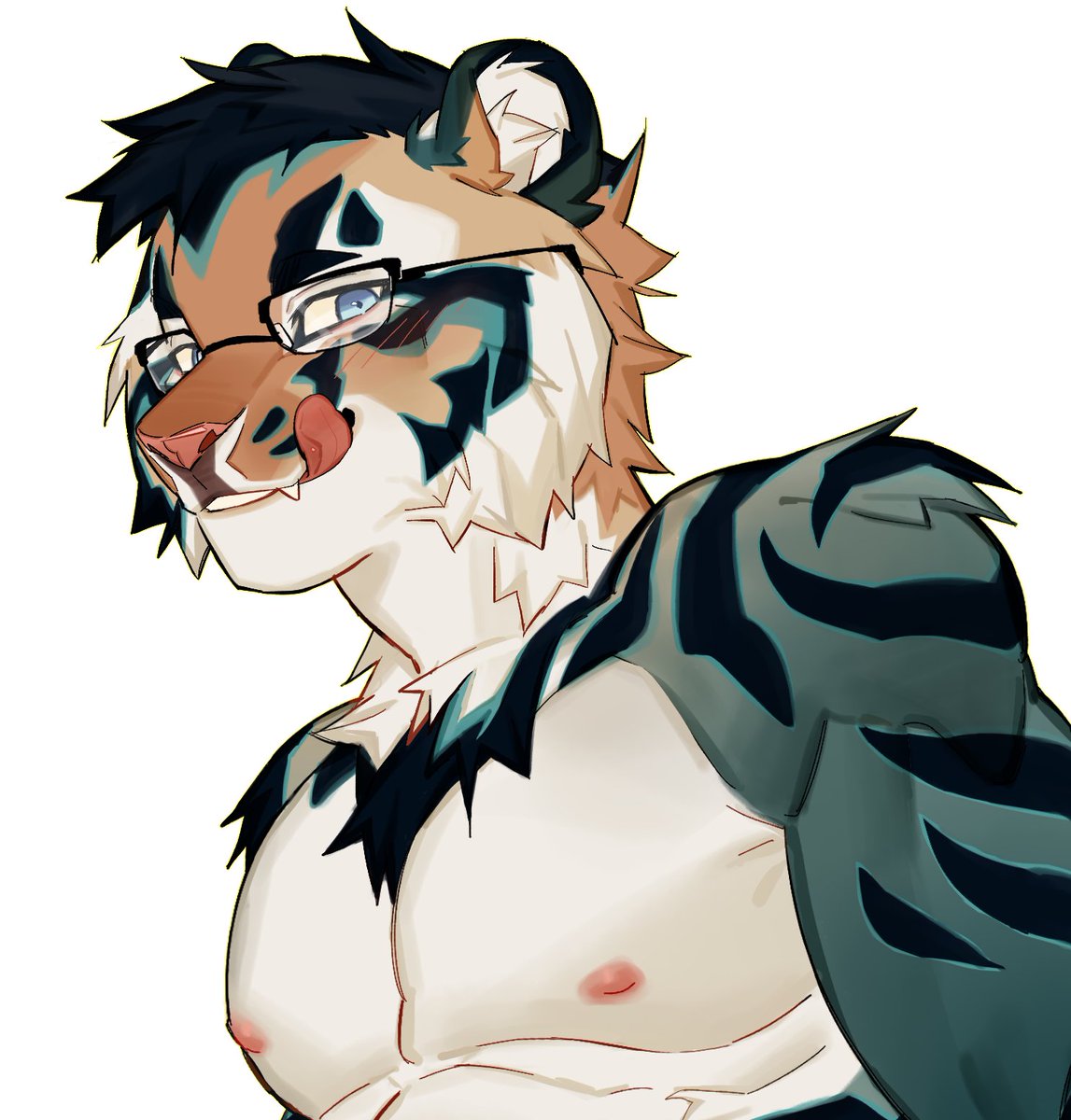 i've been getting lots of big cats w glasses lately