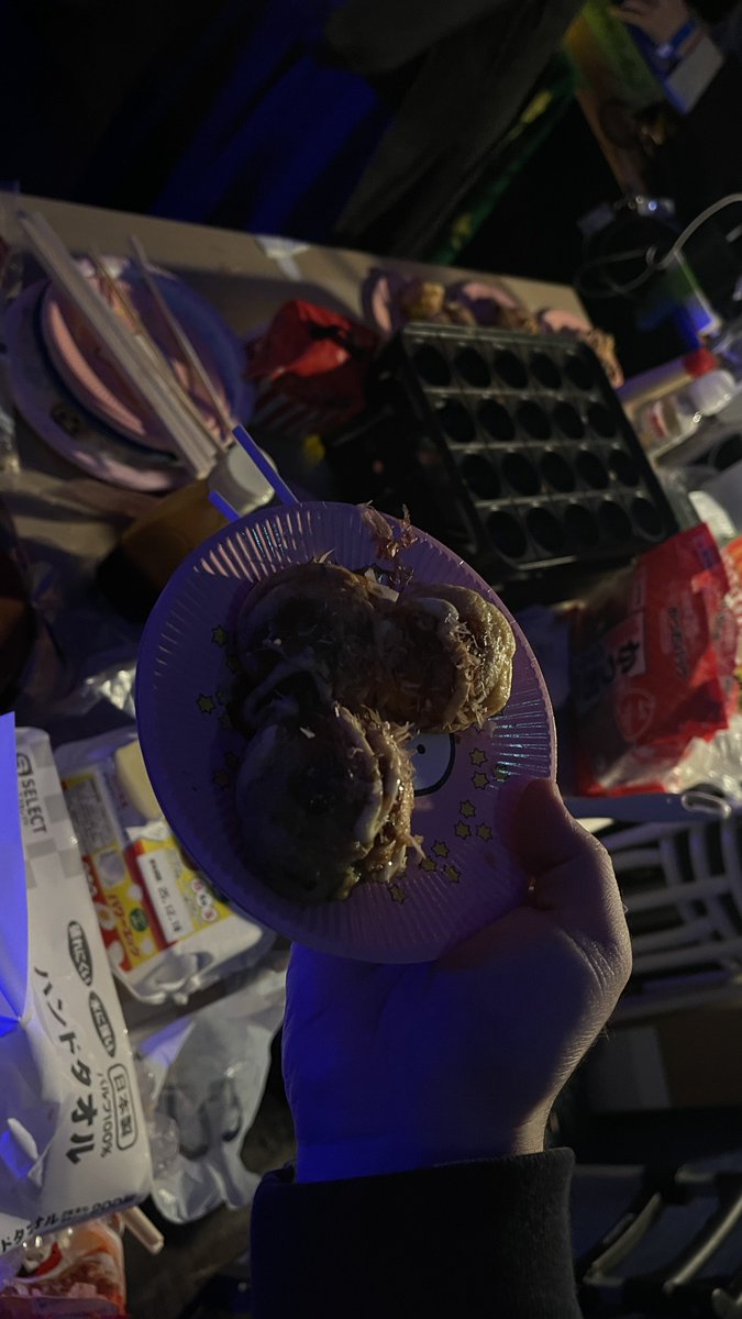 たこ焼きおいしー！ #狸豆音楽倶楽部