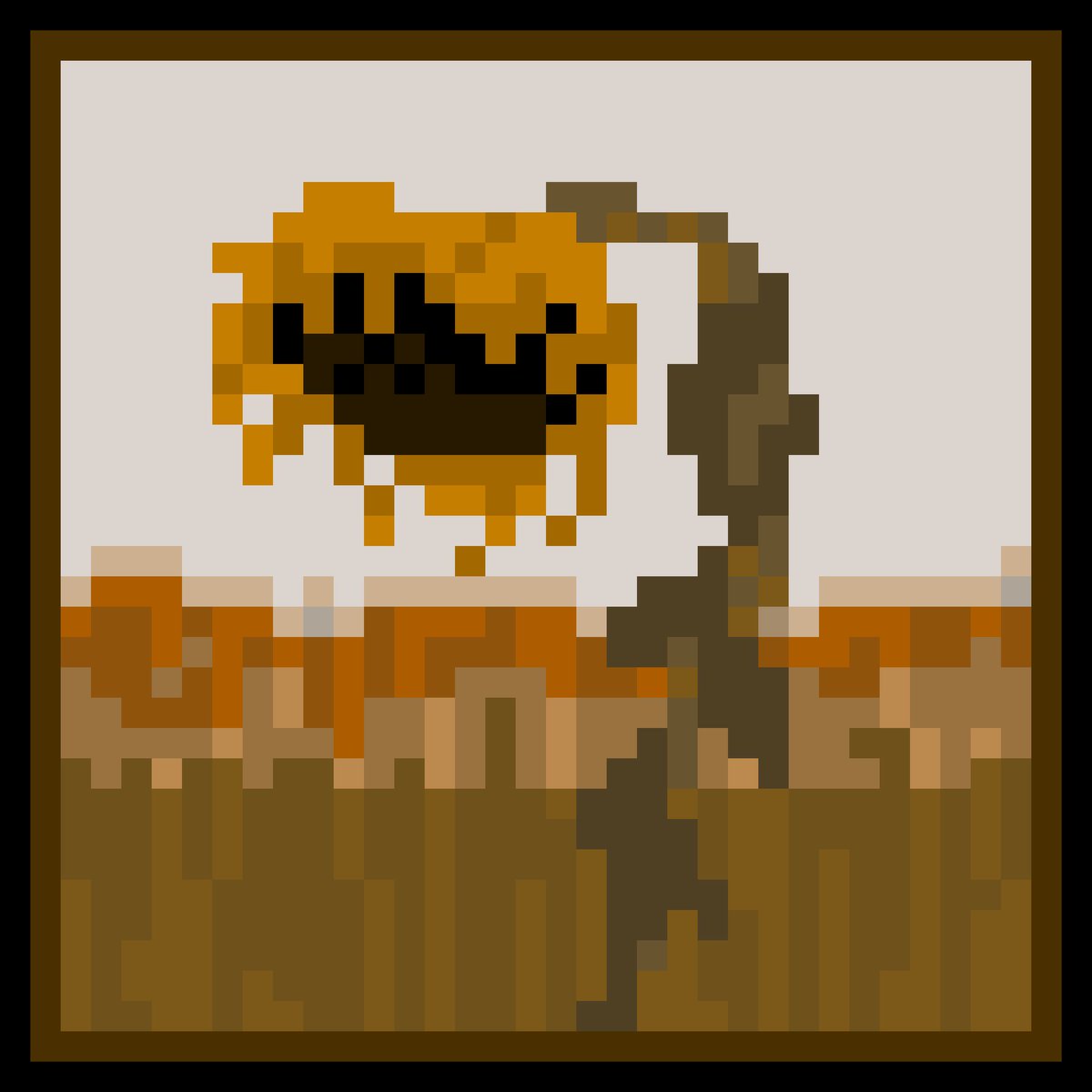 12/7  dotpictお題 : 「ひまわり」

#ドット絵　#pixelart   #dotpict