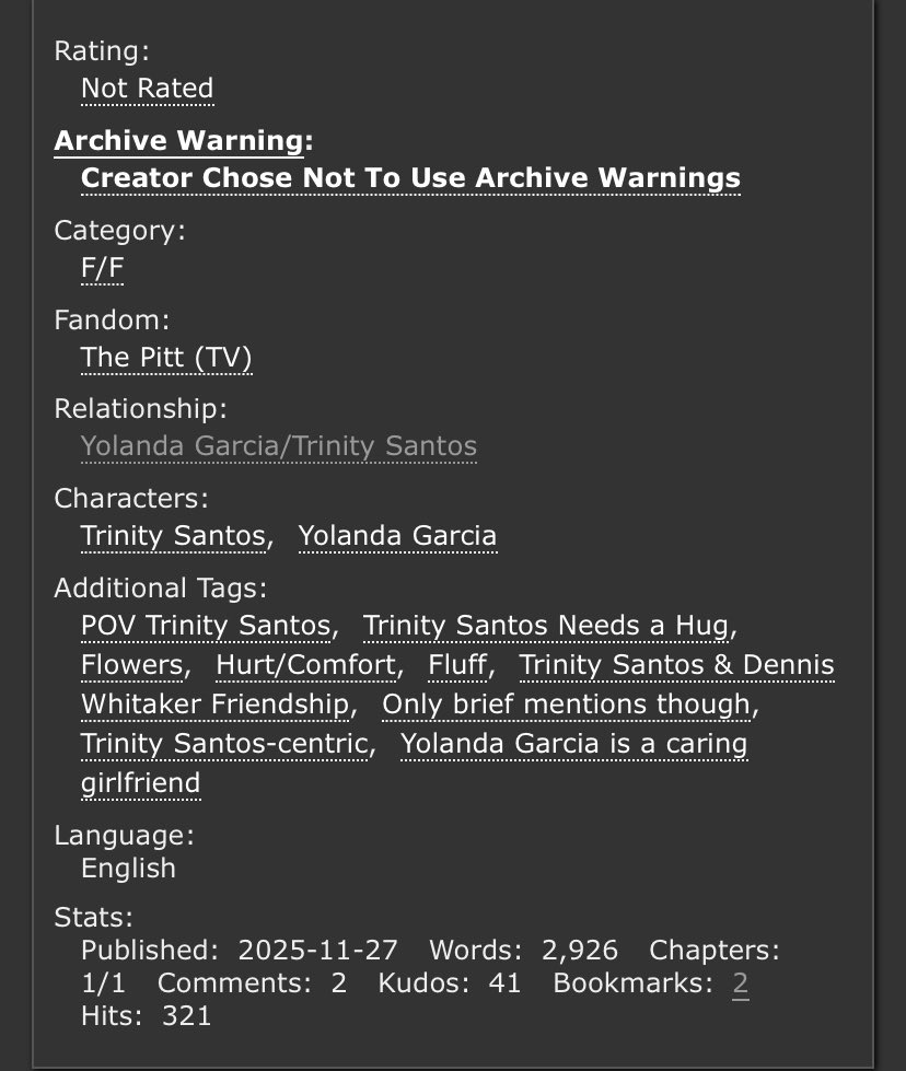 whitakersadeyes's tweet image. I’m not 100% sure how this works but i posted my first trinity centric #garsantos fic on ao3 a week or so ago and I thought i would share here!

archiveofourown.org/works/74843131