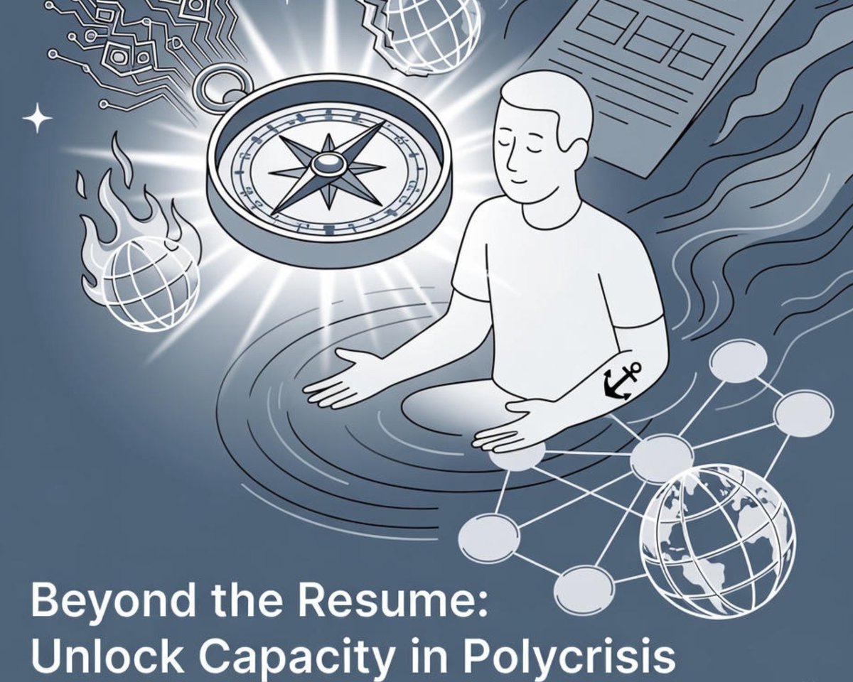 Your resume is a map of the past. In 2025, you need a compass.

56% of leaders burned out last year because they were hired for history, not capacity.

Stop hiring for the last war. Start hiring for the Resilience Premium.

My latest deep dive: medium.com/beyond-busines…