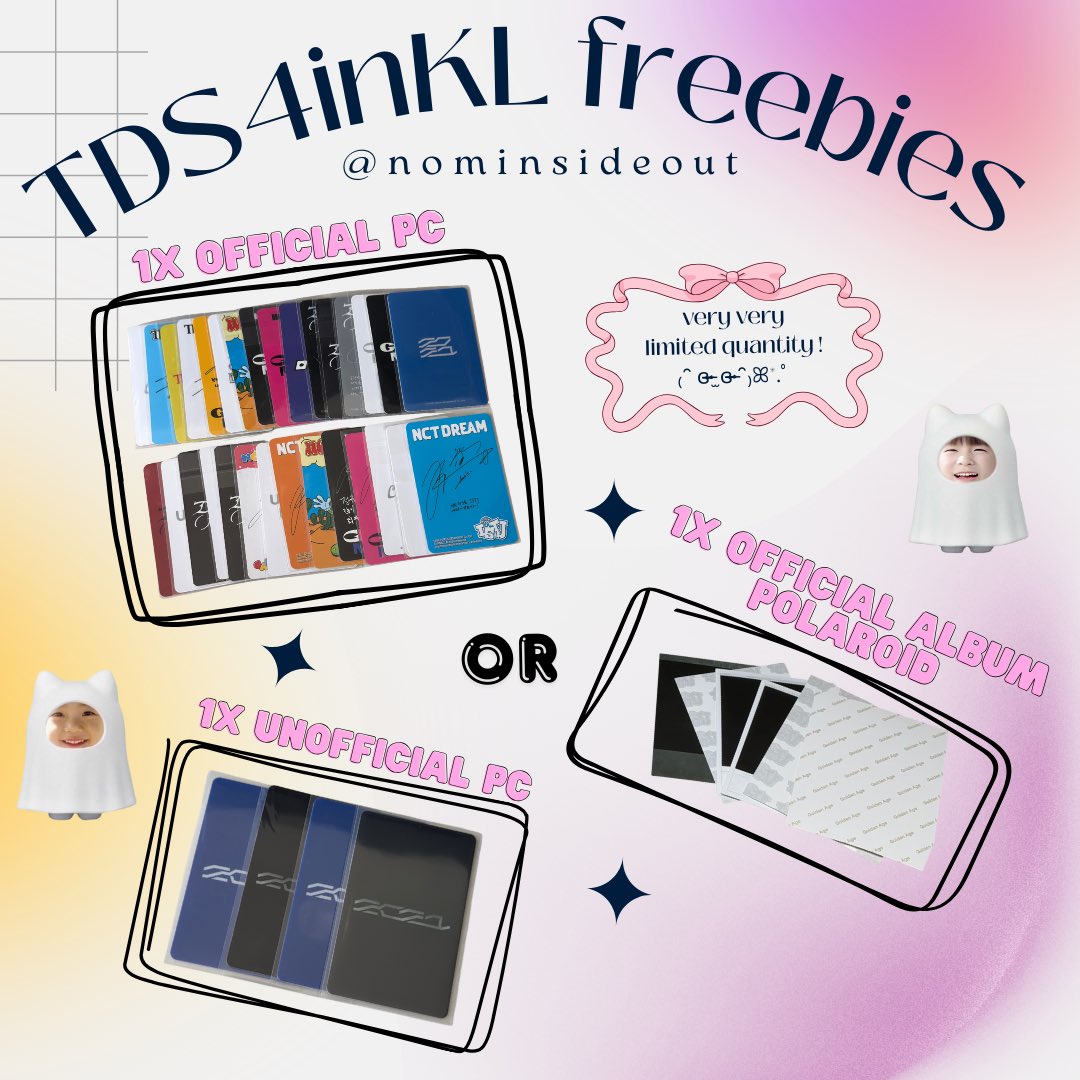 nominsideout's tweet photo. #TDS4inKL freebies by — 
˗ˏˋ anaktirinomin ♡ˎˊ˗

ᙏ̤̫ 13 &amp; 14 dec | axiata arena

ᙏ̤̫ exact location &amp; outfit : tba

ᙏ̤̫ random out of those 3

ᙏ̤̫ how to claim  
 𖦹 like + rt 
 𖦹 say hi &amp; show this tweet 
 𖦹 follow is optional but i might go private on dday https://t.co/dLtCn5Nwmd