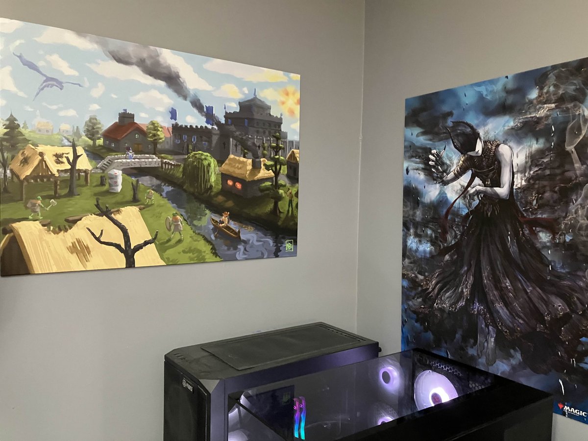 LewdbrewedVR's tweet image. Got some new art for my wall in my room!