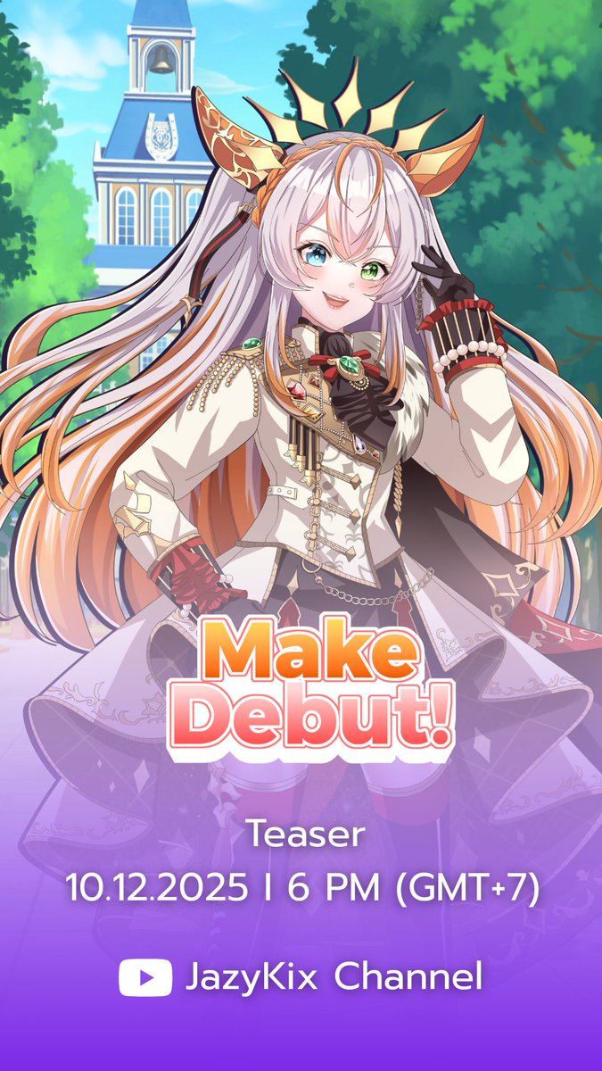 วันที่สดใส ก็มาพร้อมสุดสวย❤️
จะมีอะไรรออยู่กันนะ🐱☀️

[Teaser] MAKE DEBUT! cover 10.12.2025 || 18:00 (GMT+7)  

#vtuber #VtuberTH #วีทูปเบอร์ #cover #Umamusume #ウマ娘