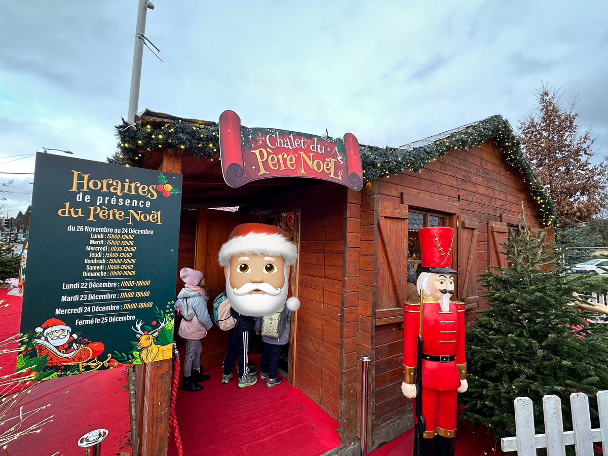 NewsMagChamp's tweet image. 🏠🎄🎅🏼 Le Père Noël attend les enfants dans son chalet sur le Marché de Noël de Reims :
📆 Jusqu’au 24/12
Lun, mar, jeu, ven de 15h à 19h
Mer de 11h30 à 19h
Sam et dim de 11h à 19h
👉🏼 Les 22 et 23/12 de 11h à 19h
👉🏼 Le 23/12 de 11h à 19h
👉🏼 Le 24/12 de 11h à 18h
❌ Fermé le 25/12