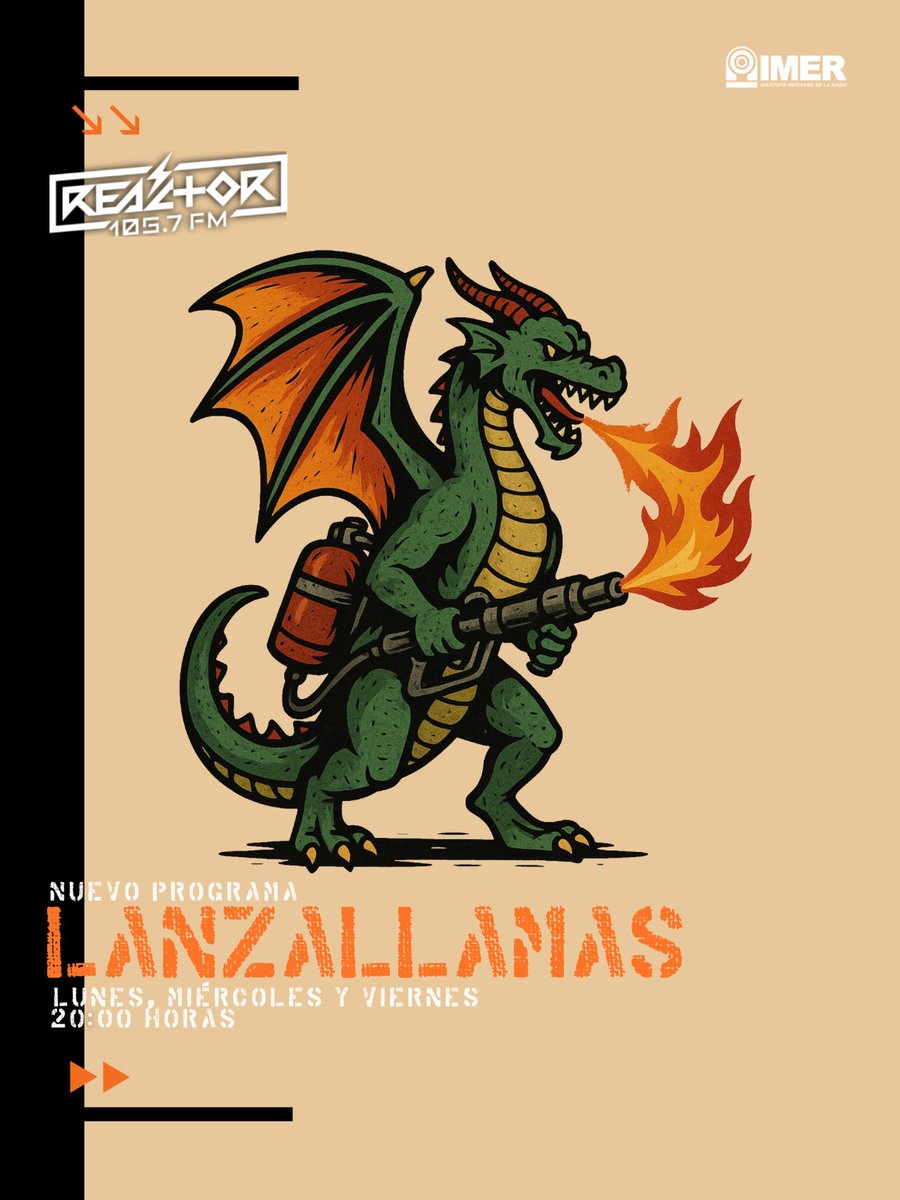 Reactor105's tweet photo. #GeneraciónR 🐲  @charlyarreguin   ya está listo para incendiar la cabina esta noche en  #Lanzallamas105. Hoy entrevista con @reypila https://t.co/kghKVGFL0f