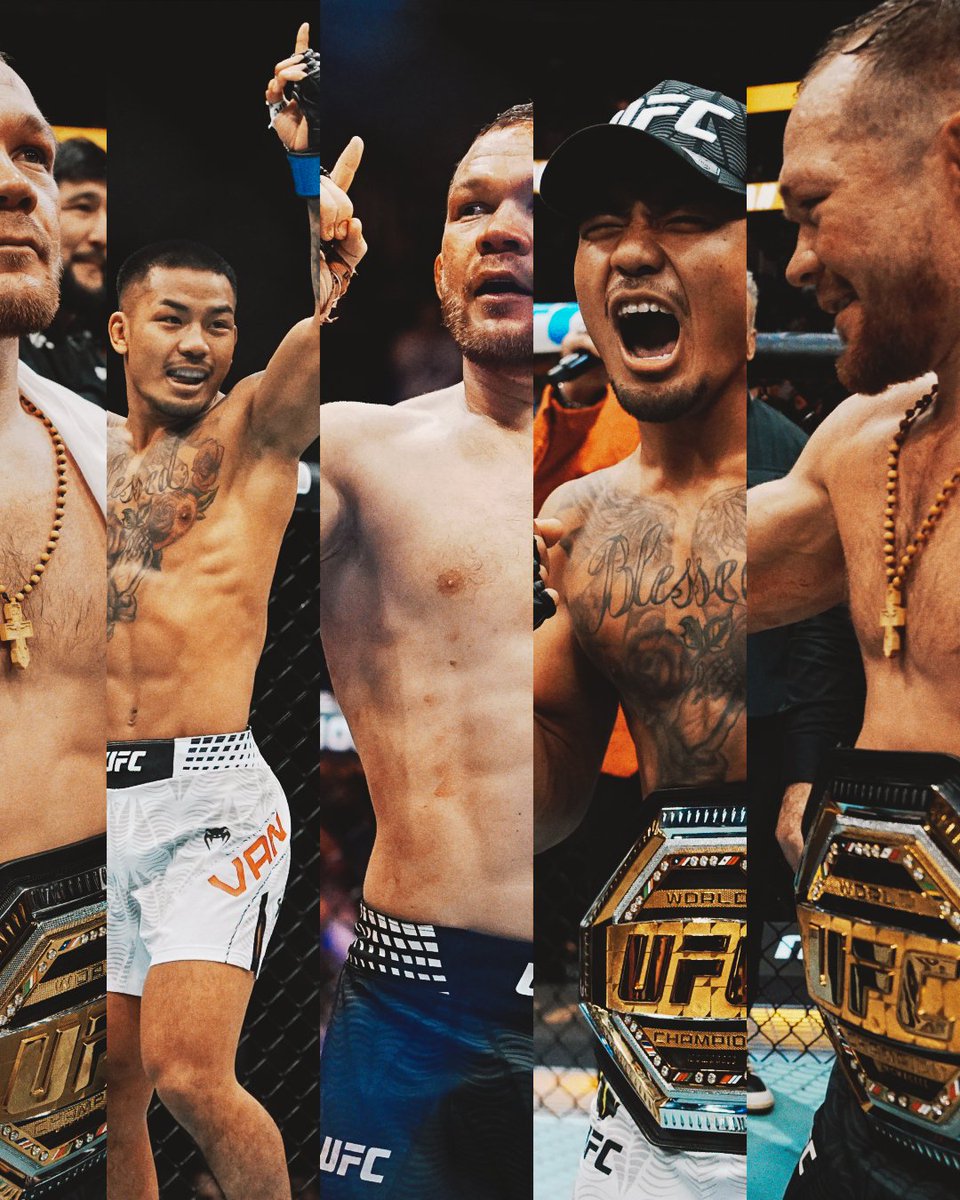 AND NEW TIMES TWO 🏆🏆

<a href="/PetrYanUFC/">Petr “No Mercy” Yan</a> and <a href="/JoshuaVanBT/">Joshua Van</a> took home titles at #UFC323!