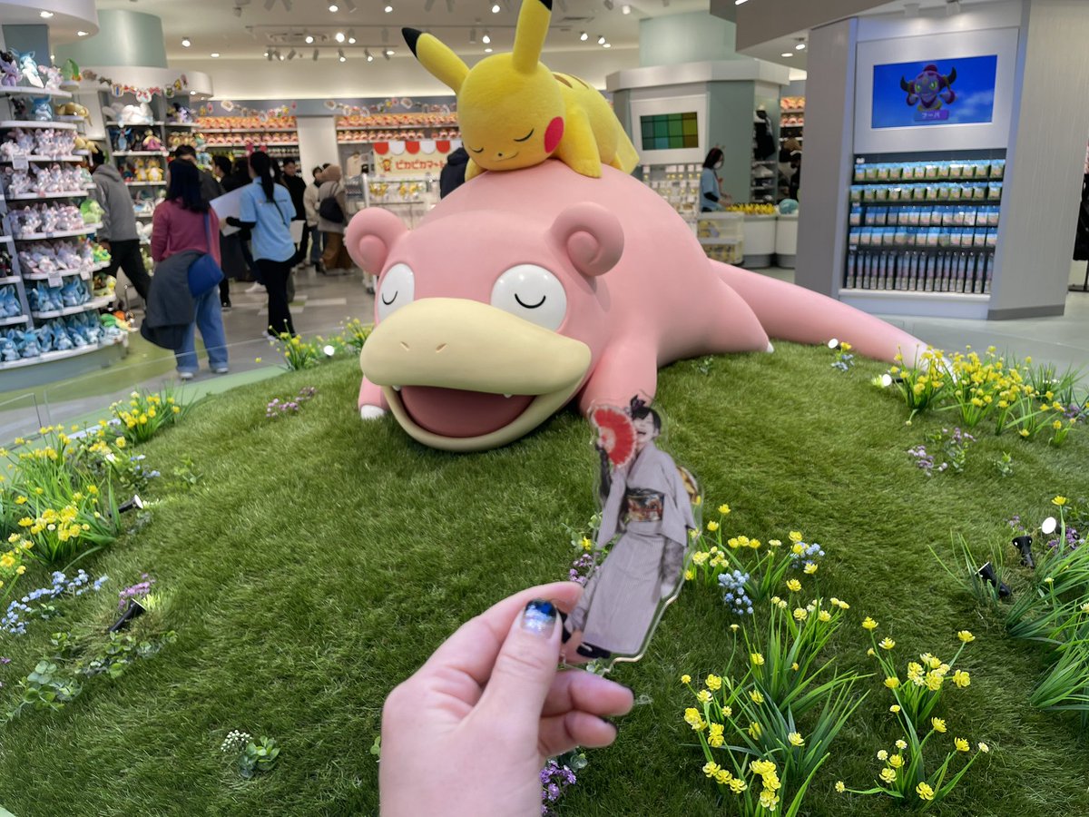 ポケモン香川楽しかった！！ ヤドンとピカチュウが動いたり鳴いたりし