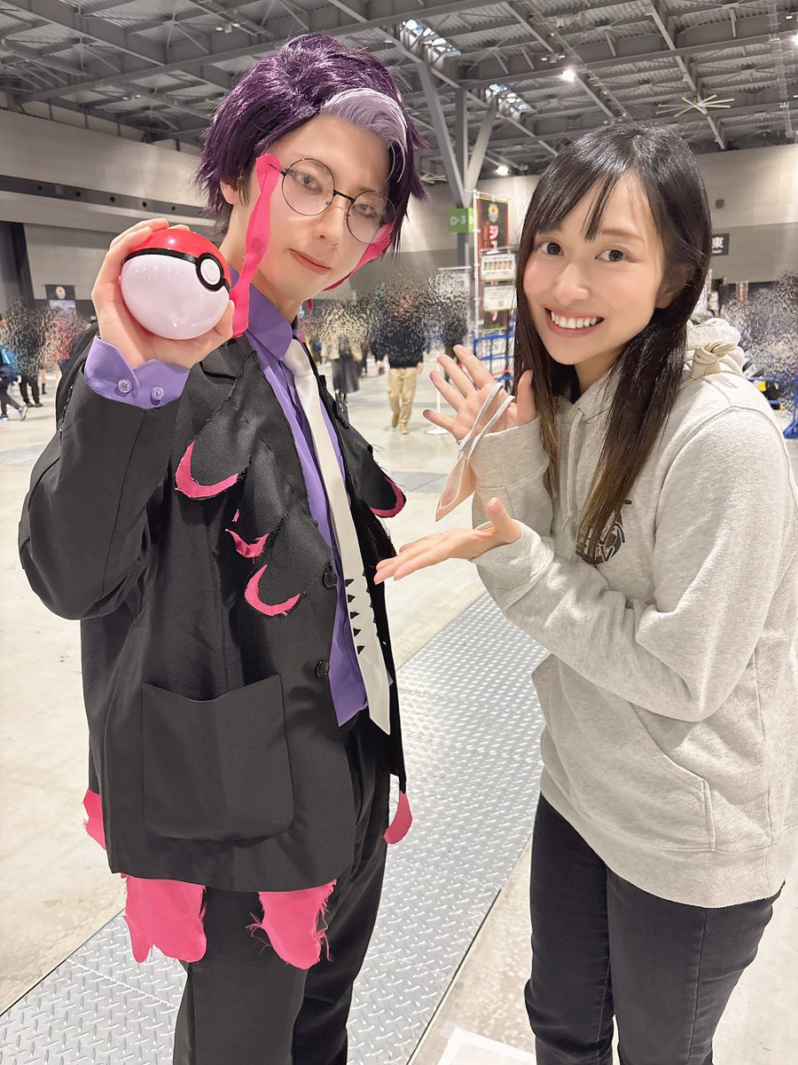 カラスバ様と写真を撮ってもらったよー！！ ボスの指令で収録も決まっ