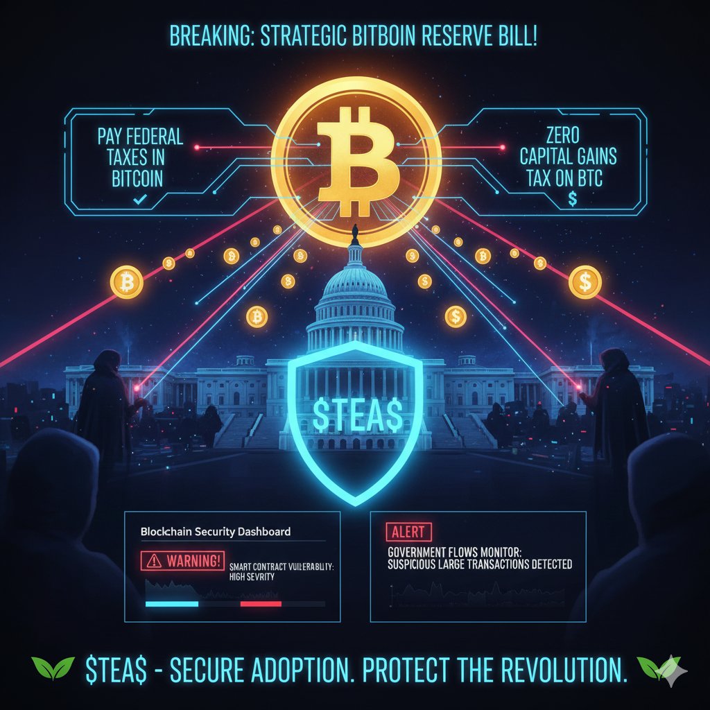peteraratunde's tweet image. Zero tax and paying in BTC is a game-changer. This high-level adoption will attract sophisticated attackers. Use $TEA to check smart contract vulnerability scores and monitor government-level flows instantly.
@Theteaapp0
#Teaguard #TeaAppCoin