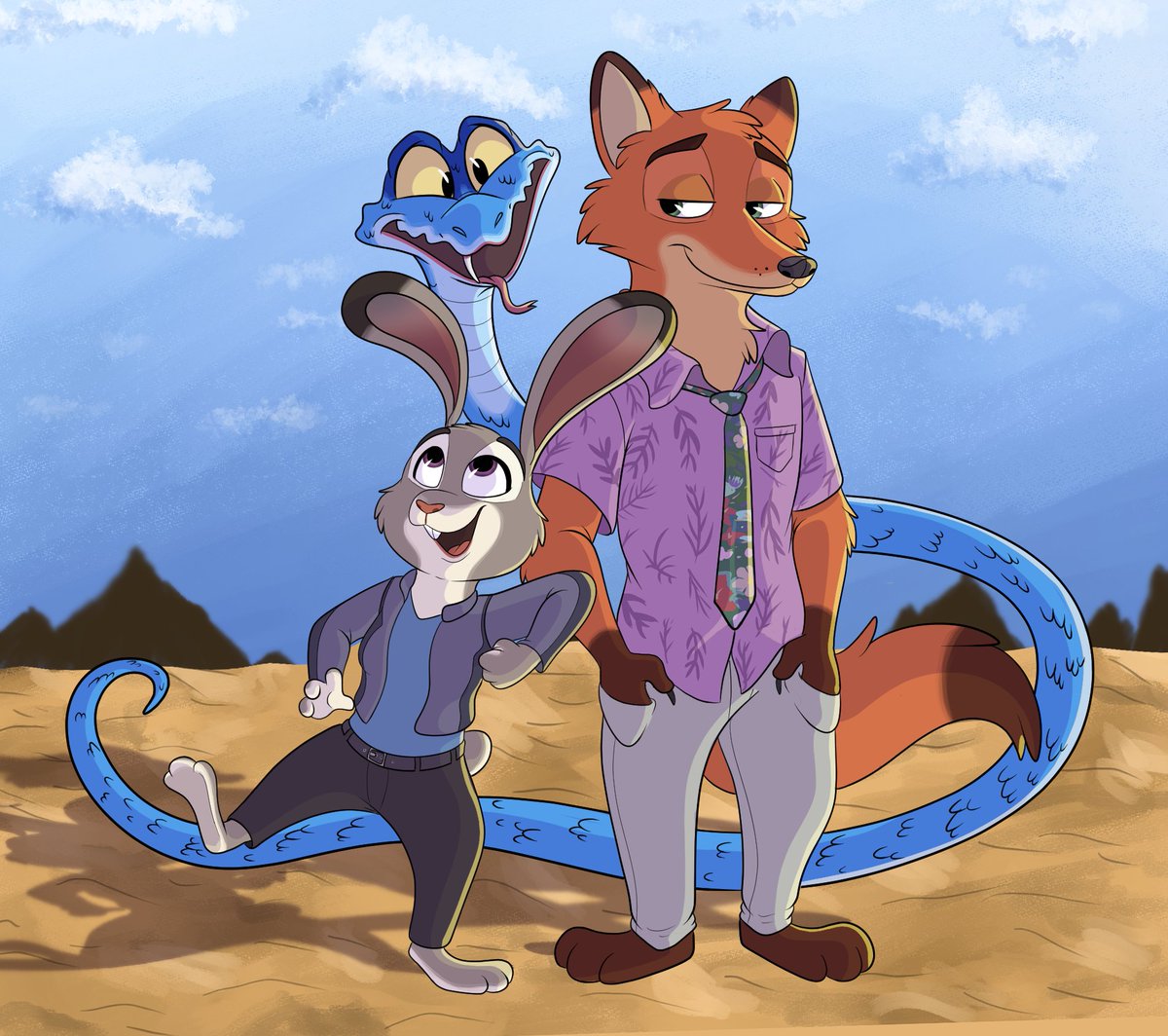 Freddy1565's tweet image. I had to draw them after the movie 😆