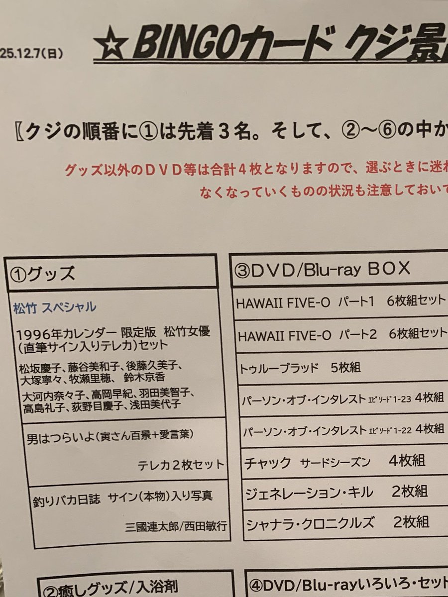 今年は当ててしまった！ 三国連太郎と西田敏行の直筆サイン。 西田さん