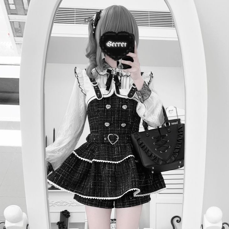 アイテムの詳細はこちらです❣ 地雷系・量産型チェック柄JSK