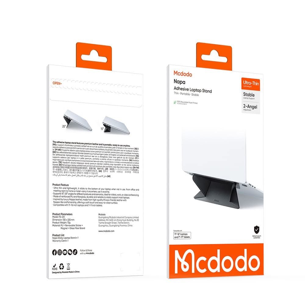 BuiDucDuy88's tweet photo. Giá Đỡ Laptop Dán Lưng Mcdodo Napa

- SIÊU MỎNG GỌN, "VÔ HÌNH": 
Dán gọn vào đáy laptop, dày chỉ 4mm, không gây cộm hay vướng víu.

Sản phẩm chính hãng, mới 100%
Shop bán : 280k
Bảo hành 3 tháng 
Miễn phí vận chuyển toàn quốc 
Hotline : 0973700336 https://t.co/9Yyhy706nq
