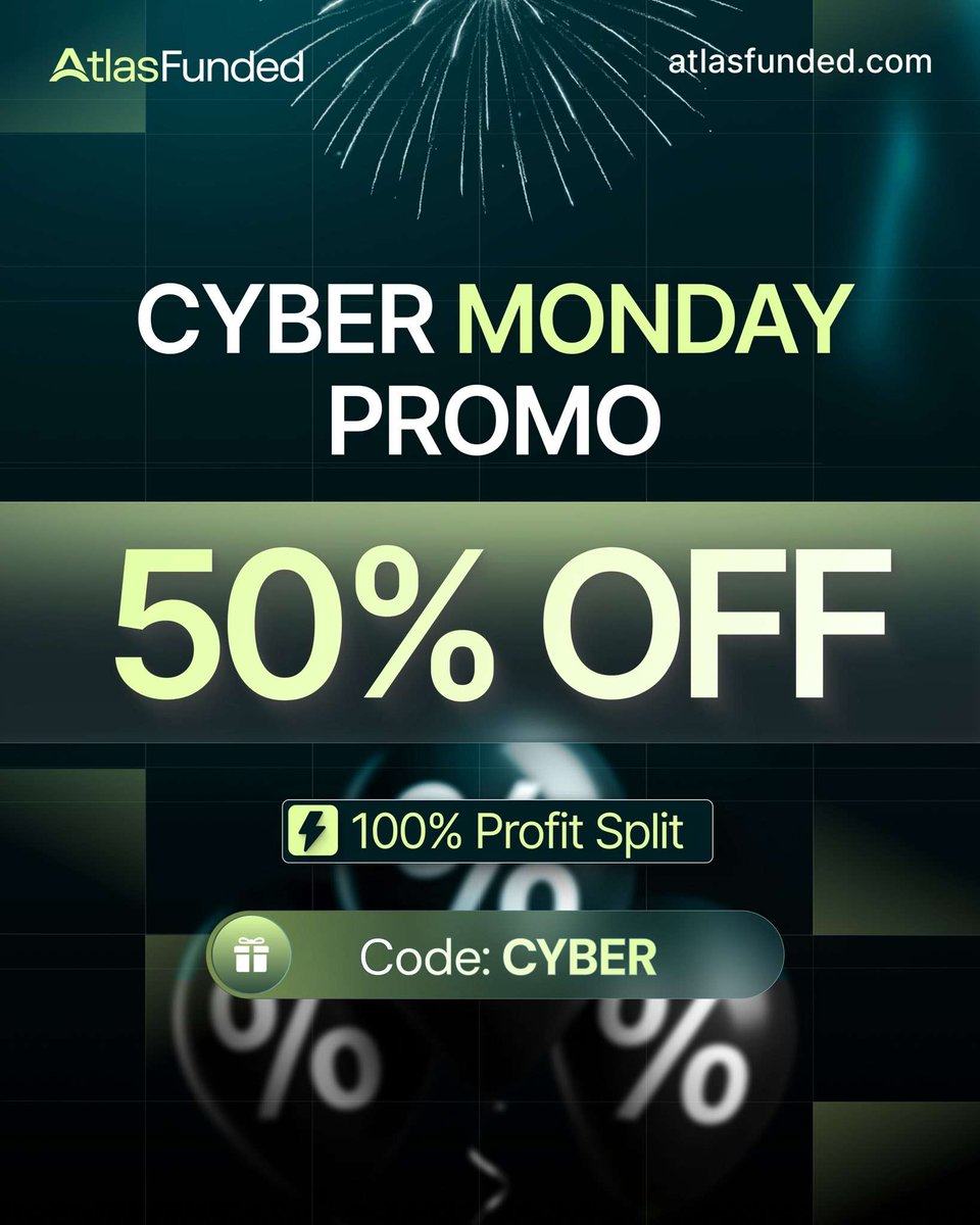 ⚠️ LAST CHANCE – CYBER PROMO ENDS SOON⚠️

50% Off + 100% Profit Split 

👉 Use code CYBER at checkout: 
atlasfunded.com/?afmc=303

This is your chance to level up and get funded for HALF the price.🎉