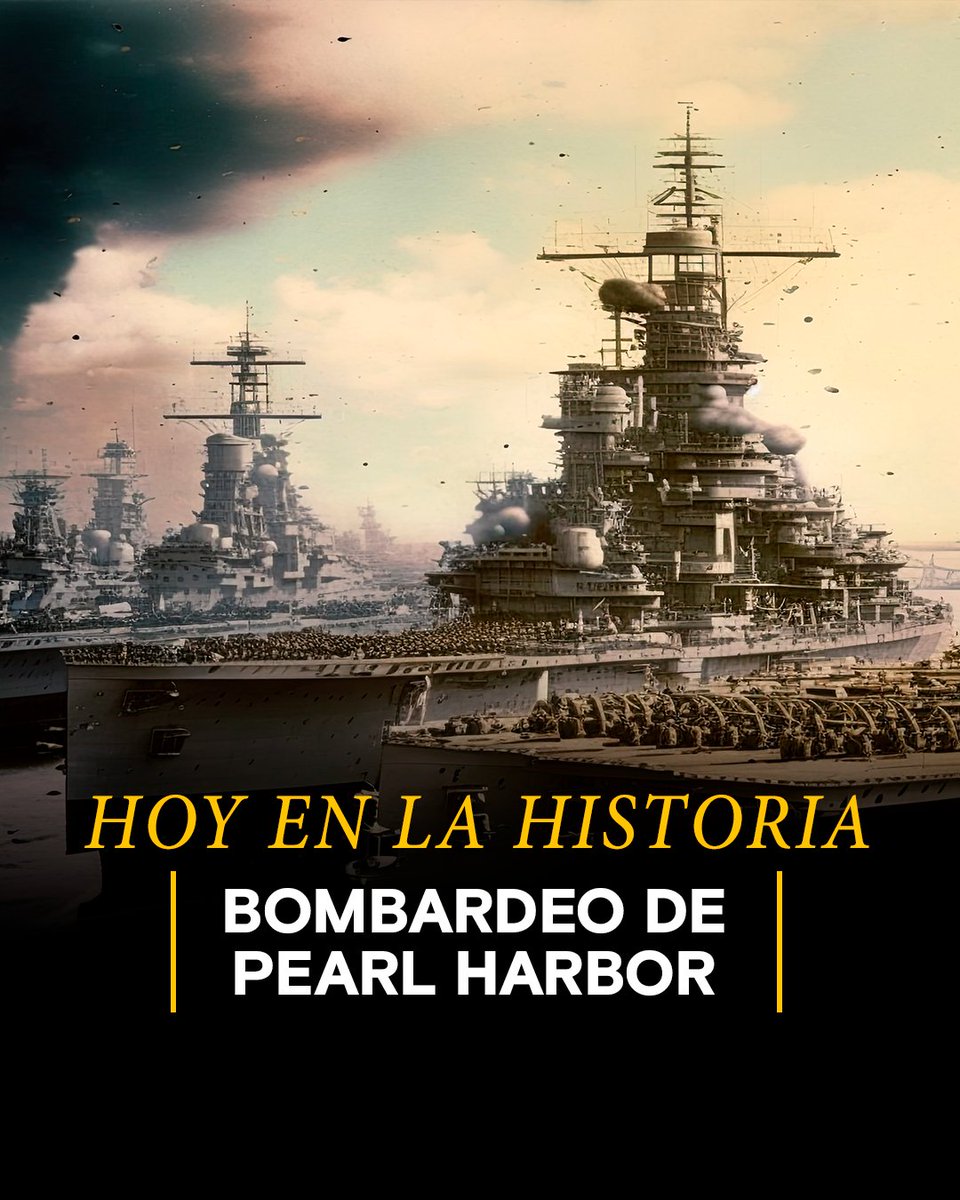 El 7 de diciembre de 1941, la aviación japonesa sembró la destrucción y el caos en la base naval de Pearl Harbor (Hawái) 👉🏼 ow.ly/46Pm50Uj8xr