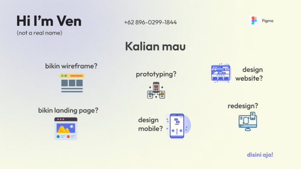 purplexve's tweet image. haloo joki ui/ux figma open, yang mau bikin wireframe, design web atau app, prototype, boleh langsung wa ajaa yaaaa 

#zonauang #zonaba #uiux #figma
