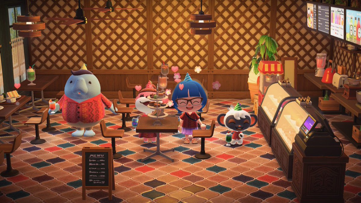 ラブラブアフタヌーンティーのせいで見切れてて笑う

#NintendoSwitch #どうぶつの森 #AnimalCrossing #ACNH